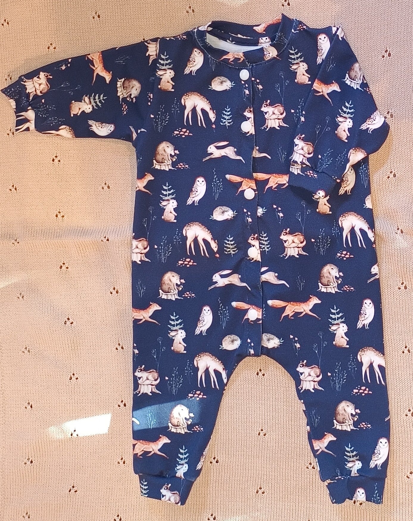 Boxpakje maat 62 donker blauwe bosdieren